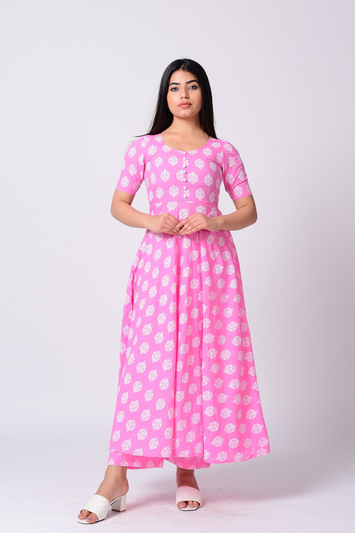 Long kurti hot sale frock type